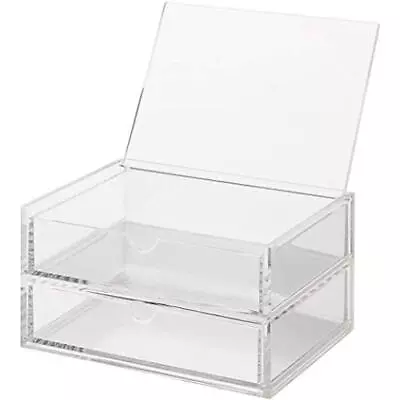 MUJI Overlapping Acrylic Case 2-stage Drawer With Lid • $43.87