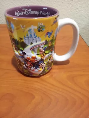 Walt Disney World Coffee Cup 3D Mug Mickey & Friends Four Parks One World • $9.85