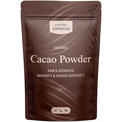 Organic Cacao Powder Raw For Baking & Chocolate Vegan Kosher And In Bulk • £5.95