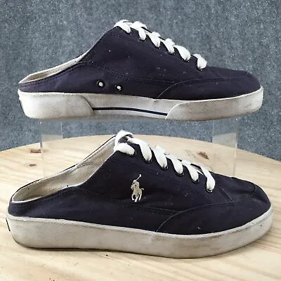 $25.99 • Buy Polo Ralph Lauren Shoes Womens 9.5 B Sneakers Blue Canvas Lace Up Closed Toe Low