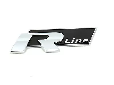£31.95 • Buy Genuine New VW VOLKSWAGEN R LINE BADGE Emblem Golf Touareg Passat Polo R-Line