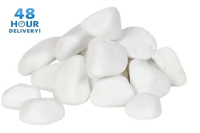 Decorative MARBLE EXTRA WHITE Stones / Pebbles  *** HOME & GARDEN  *** AQUARIUM • £9.99