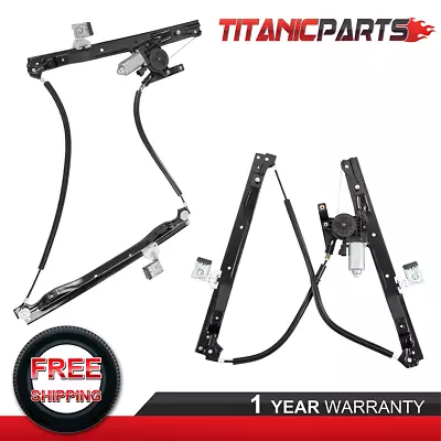 Set LH & RH Front Power Window Regulator +Motor For GMC Envoy Chevy Trailblazer • $69.92