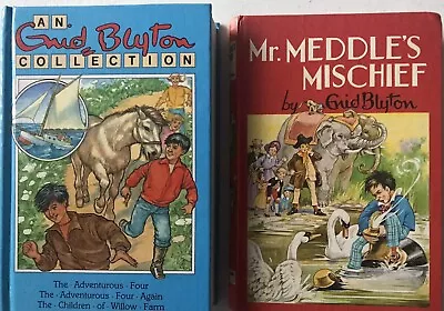 Enid Blyton Books ~ MR. MEDDLE’S MISCHIEF & An COLLECTION THE ADVENTUROUS FOUR • £3.50