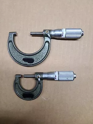 Mitutoyo Outside Micrometer Set 0-1  & 1-2  • $90