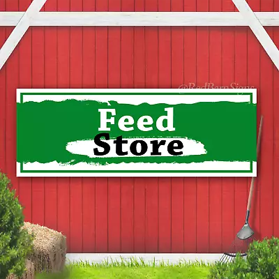 Feed Store Indoor Outdoor Indoor Outdoor Vinyl Banner Design • $77.99