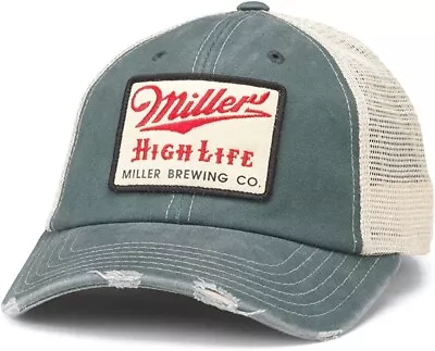 American Needle Miller High Life Beer Hat Orville Dad Cap Green Authentic New • $32.95