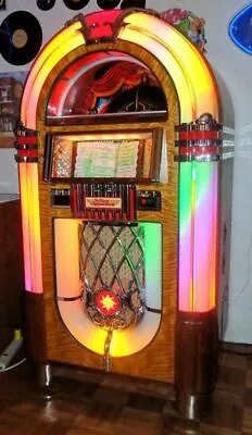 Wurlitzer 1015 Jukebox 45rpm Bubbler Antique Apparatus PLAYS 200 Selections 45's • $7995