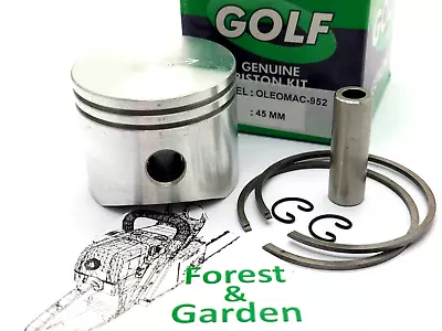 GOLF Piston Kit For OLEO-MAC 952 GS520 - EFCO 152 (45 Mm) #50082014 • £18.73