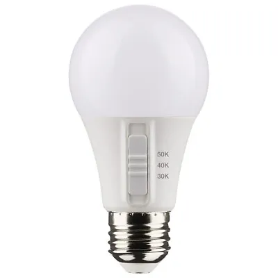 Satco S11771 - 9 Watt A19 LED Bulb; Medium Base; CCT Selectable; 90 CRI (6 Pack) • $23.99
