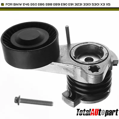 Belt Tensioner Assembly For BMW E46 E60 E61 E70 E82 E90 E91 E92 Z4 11287530314 • $26.99