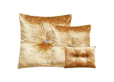 Luxury Crushed Velvet Filled Cushions Small Medium Large Diamond Cushions 3Size* • £12.99