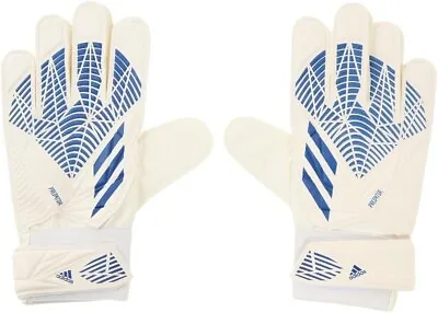 Adidas Predator Training Goalkeeper Gloves / White Blue / RRP £22 • £12