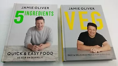 Jamie Oliver 5 Ingredients And Veg Hardcover Books • $30