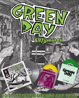 IN HAND Green Day 39/Smooth Silver LP + 2x7 S Green Yellow #/3000 NEW • $95