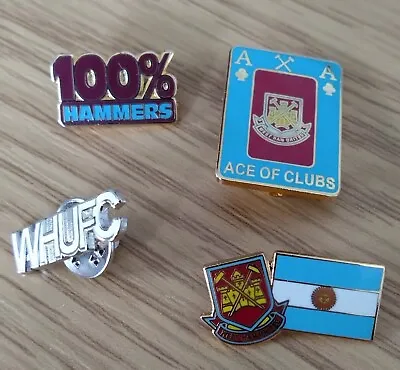 £1.70 • Buy Job Lot/collection Of 4 West Ham United Football Club Badges