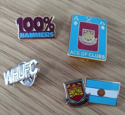 £1.70 • Buy Job Lot/collection Of 4 West Ham United Football Club Badges