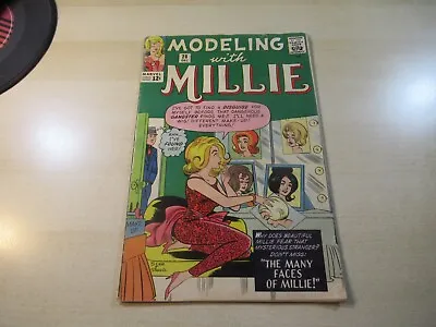 Modeling With Millie #28 Silver Mid Higher Grade 1960's Teen Fashion Gangster • $70