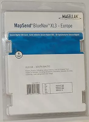 NEW Magellan MapSend BlueNav Europe Maps XL3 SOUTH BALTIC SD Card EXplorist 500 • $18.95