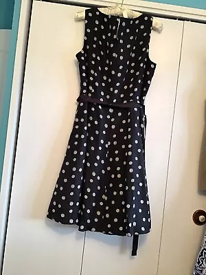 Laura Ashley 16/18 Navy Smart Dress.  See Measurements • £15