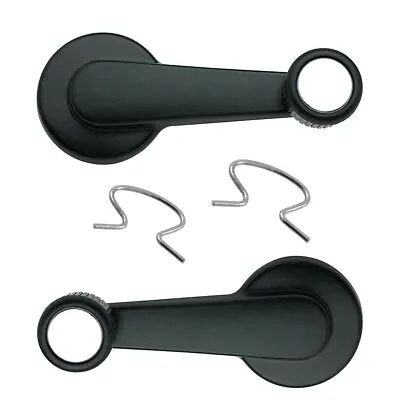 2 NEW Inside Manual Window Crank Handles Black For 85-93 BLAZER S10 JIMMY S15 • $13.95