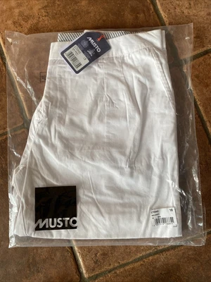£17.99 • Buy Ladies Musto Sailing White Cotton Quick Dry Shorts 18 NWT