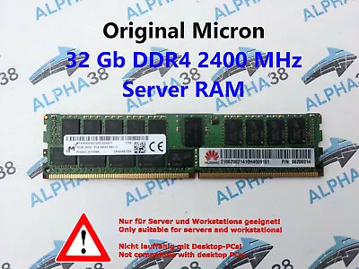 Micron 32 GB Rdimm ECC Reg DDR4-2400 Dell Precision Work Station T7910 XL RAM • $84.78
