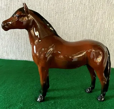 BESWICK HORSE PONY DARTMOOR WARLORD BROWN BAY GLOSS MODEL No. 1642 PERFECT • £115