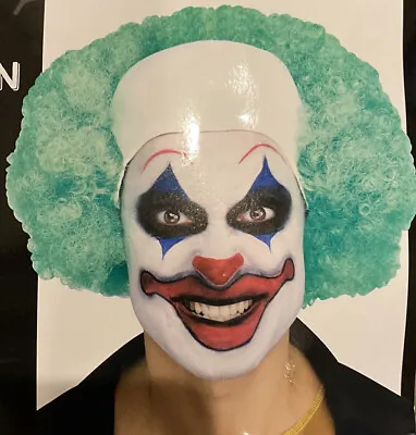 Halloween Clown Wig Green With Bald Cap • $19.99