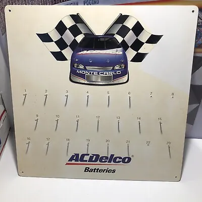 Vintage 1995 AC DELCO BATTERIES Nascar Monte Carlo GM Store Display Sign RARE NM • $59.88