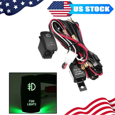 @DURABLE Universal LED Fog Light Driving Lam P Wiring Harness Fuse Switch Relay • $12.34