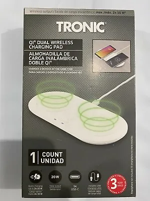 Tronic QI Dual Wireless Charging Pad • $16.99