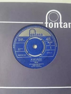 Record-millie-my Boy Lollipop-fontana-TF449-1964- • £3