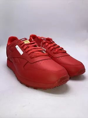 Reebok Classic Leather Sneakers Popsicle Edition GY2436 Red NWB Men’s Size 13 • $89.99
