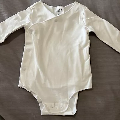 BNWOT Baby Boys Long Sleeve Romper Size 0 (with Marks) • $1.25
