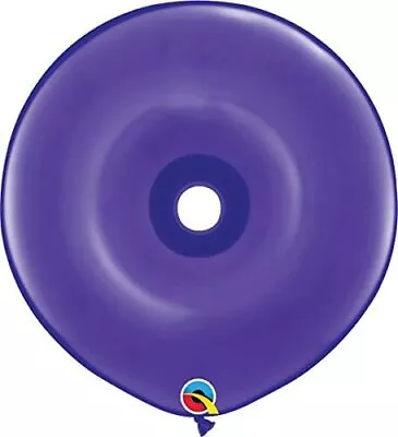 Qualatex 16  Geo Donut Latex Balloons Purple Violet - Pack Of 25 • $29.99