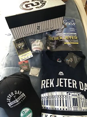 $2750 • Buy Derek Jeter Final Season Game Day. Sept. 7, 2014. Souvenir 5 Piece Box & Coin.