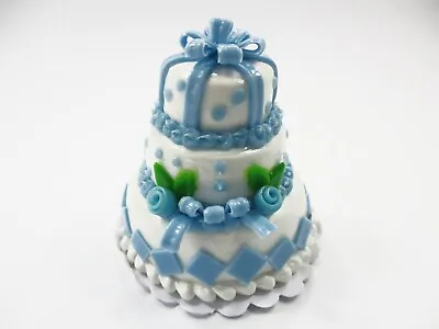 NEW Dollhouse Miniature Food 3 Tier Anniversary Cake 3 Layer Wedding Cake 15995 • $9.99