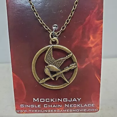 Hunger Games Mocking Jay Large Necklace W Chain- Carded-Licensed (HG-64) • $17.99