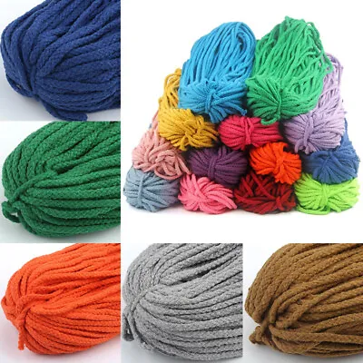 5mm Rope String For Sewing Cotton Macrame Cord Craft DIY Thread String Handmade • $5.27