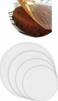 50 X Non Stick Round Grease Proof Circles  Baking Parchment Paper Cake Tin Liner • £3.15