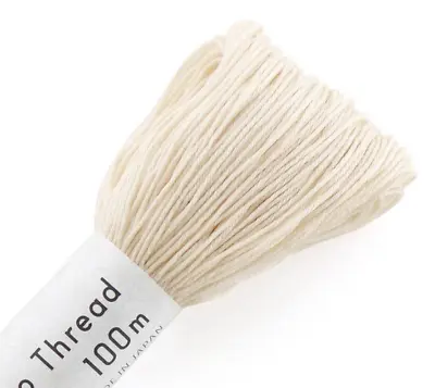 Japanese Sashiko Thread 102 CREAM 100m Skein  • £7.99