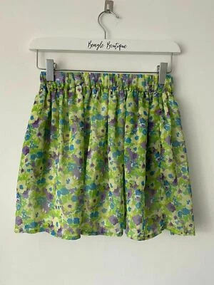 £4.31 • Buy Zara Mini Skirt Chiffon Layered Floral Sizes S & M