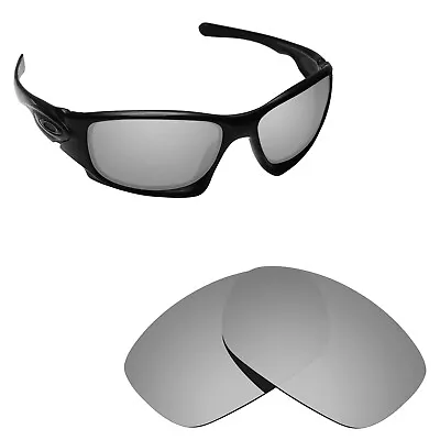 Hawkry Polarized Replacement Lenses For-Oakley Ten Sunglass Silver Titanium • £9.58