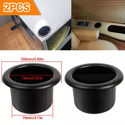 2X Universal 79mm Recessed Drop In Plastic Cup Drink Holder For Boat Car Marine • $10.59