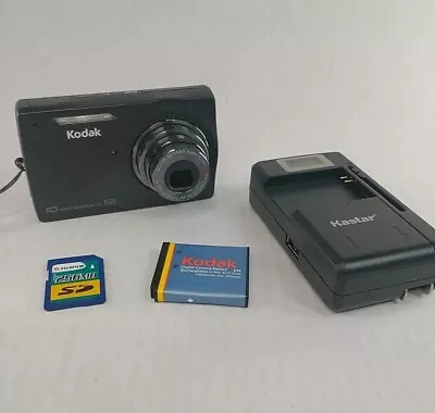 Kodak EasyShare M1093 IS 10MP HD Digital Camera Black SD Card Battery & Charger • $62.10