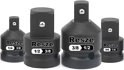4PCS Impact Socket Adapter And Reducer Set1/2 To 3/8  & 3/8 To 1/2 & 3/8 To 1/4 • $12.12