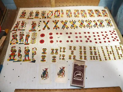 Vintage MODIANO SOCIETA ANONIMA INDUSTRIE CARTOTECNICHE TRIESTE Playing Cards • $45.99