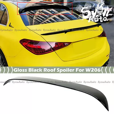 Fit 2022-2024 Mercedes Benz W206 C-class C300 C43 C63 Oe Style Roof Spoiler Wing • $79.99