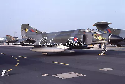 RAF F-4 Phantom FG1 XT859 111 Sqn 'K' Yeo 7.82 Colour Slide Aviation Aircraft • £1.99